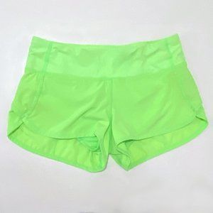 Lululemon Speed Up Short 2.5" - Neon Green - Sz 2